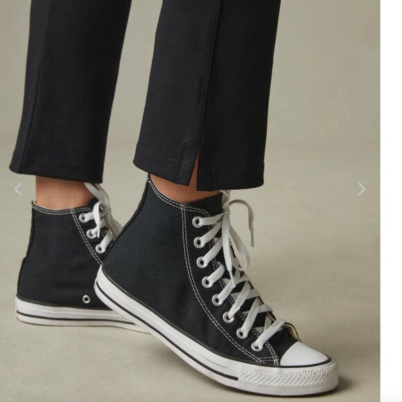 American Giant Women's Ponte Kick Flare Pant High Rise Black Pants Size 14 - Picture 3 of 7